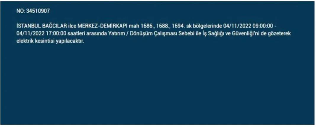 İstanbullular dikkat! 21 ilçede elektrik kesintisi 34